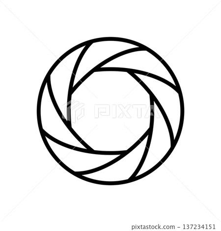 Aperture icon vector design templates simple and modern concept Aperture icon vector design templates simple and modern concept 137234151