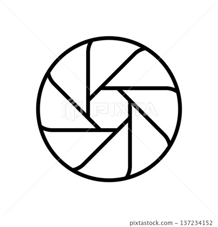 Aperture icon vector design templates simple and modern concept Aperture icon vector design templates simple and modern concept 137234152