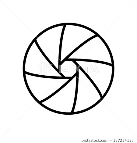 Aperture icon vector design templates simple and modern concept Aperture icon vector design templates simple and modern concept 137234153