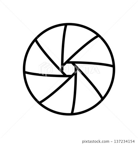 Aperture icon vector design templates simple and modern concept Aperture icon vector design templates simple and modern concept 137234154