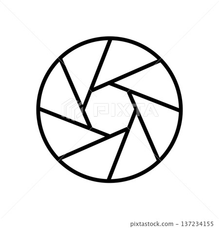 Aperture icon vector design templates simple and modern concept Aperture icon vector design templates simple and modern concept 137234155