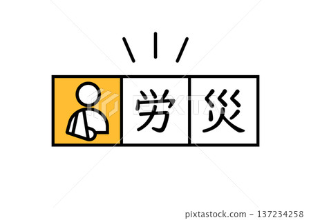 受傷人員圖示和工傷相關傷害的文字說明。 受傷人員圖示和工傷相關傷害的文字說明。 137234258