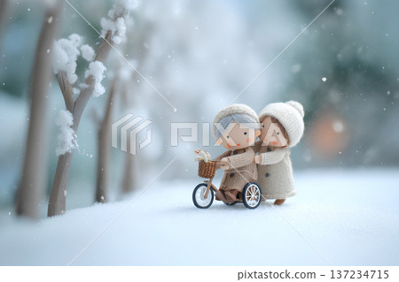 雪夜裡，輪椅和照護人員構成的溫柔世界 137234715