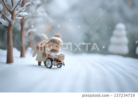 雪夜裡，輪椅和照護人員構成的溫柔世界 137234719