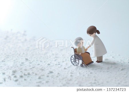雪夜裡，輪椅和照護人員構成的溫柔世界 137234723