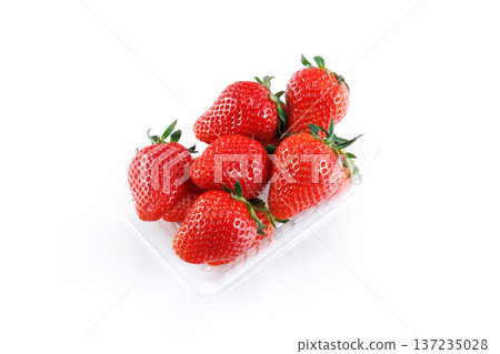 Strawberries in a pack 137235028