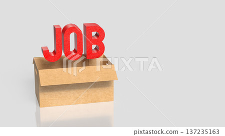 Job Opportunity and Career Recruitment Concept 3d render. 137235163