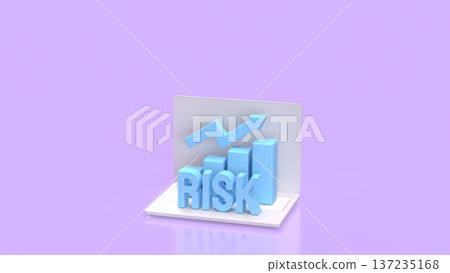 Digital Investment Risk and Online Growth Concept 3d render. Digital Investment Risk and Online Growth Concept 3d render. 137235168