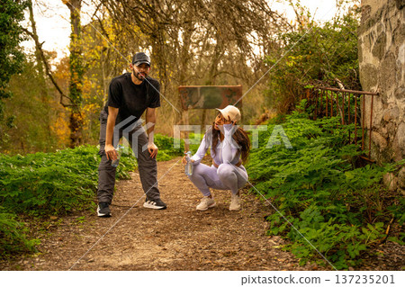 Couple rest forest Couple rest forest 137235201