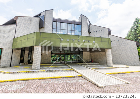 Obihiro Centennial Memorial Hall, a cultural facility in Obihiro, Hokkaido, on a sunny day 137235243