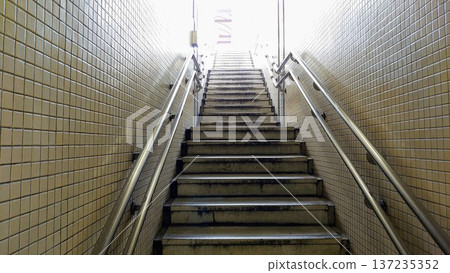 Stairs of the subway Stairs of the subway 137235352