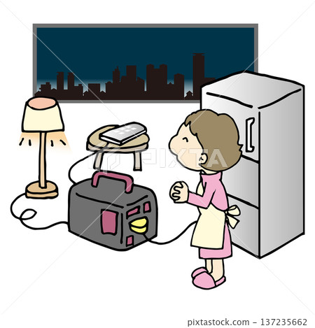 因為我們儲存了電力，所以我們家從來不會停電。 137235662