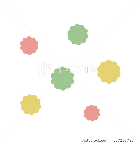 Colorful confetti flat illustration 137235783