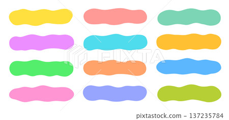 Abstract shape material frame set 137235784