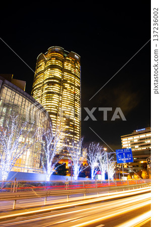 一座被聖誕彩燈點亮的城鎮 137236002