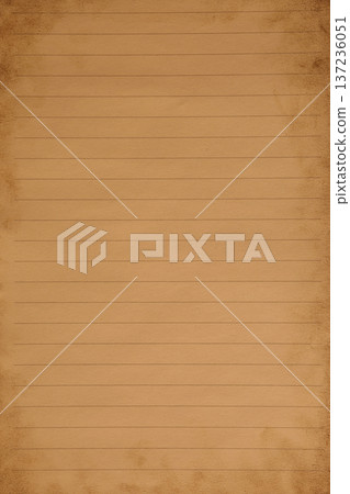 Aged notebook paper with rustic stains texture 137236051