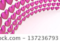 大量可愛的愛心背景CG，適用於商店、簡報和銷售。 137236793
