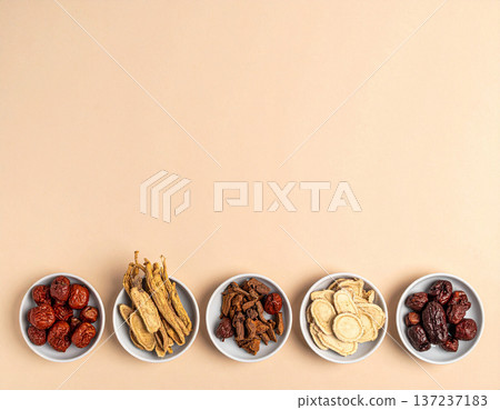 Multiple herbal medicine ingredients set Health image 137237183