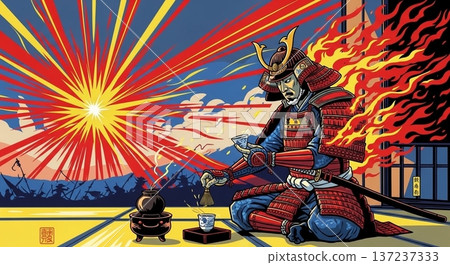 色彩繽紛的盔甲戰士 137237333