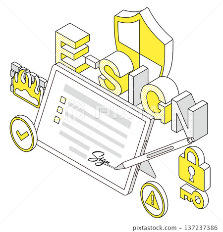 電子簽章安全措施示意圖 137237386