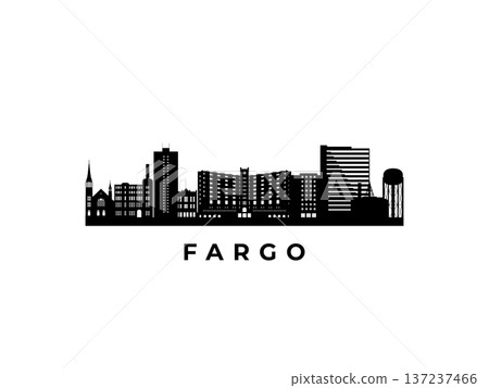 Vector Fargo skyline. 137237466