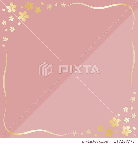 Luxurious cherry blossom background in dusty pink and gold Luxurious cherry blossom background in dusty pink and gold 137237773