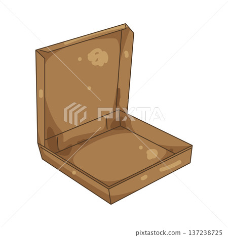 Illustration of pizza box Illustration of pizza box 137238725