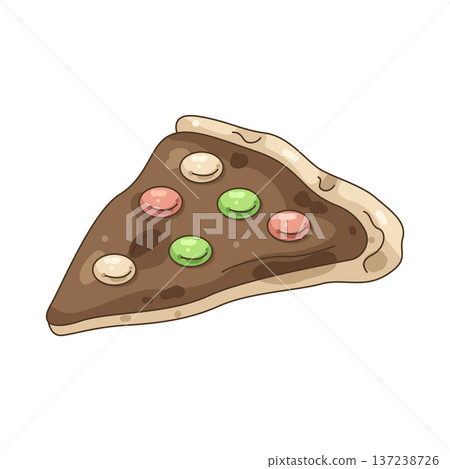 Illustration of chocolate pizza Illustration of chocolate pizza 137238726