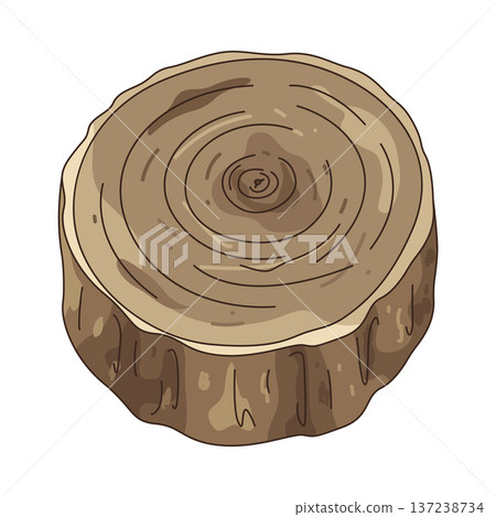 Illustration of tree ring 137238734