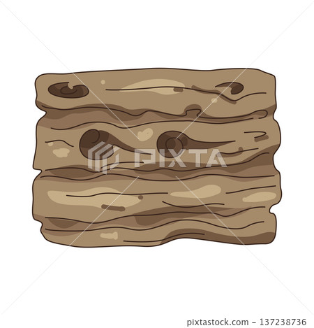 Illustration of Wood board 137238736