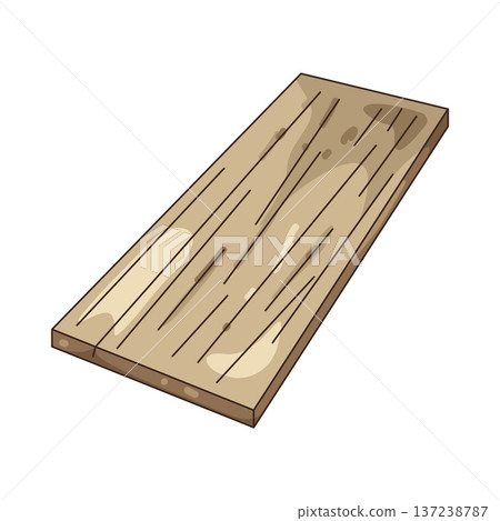 Illustration of wood plank Illustration of wood plank 137238787