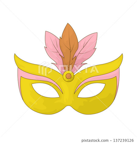 Illustration of Party mask 137239126