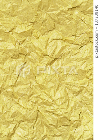 Crumpled Gold Foil Texture With Metallic Shine And Rich Reflective Surface 137239140