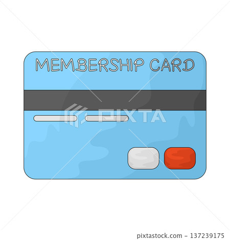 Illustration of Membership Card 137239175