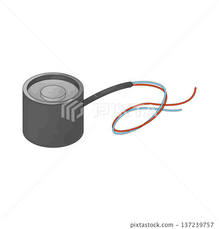 Illustration of Electrolysis Setup 137239757