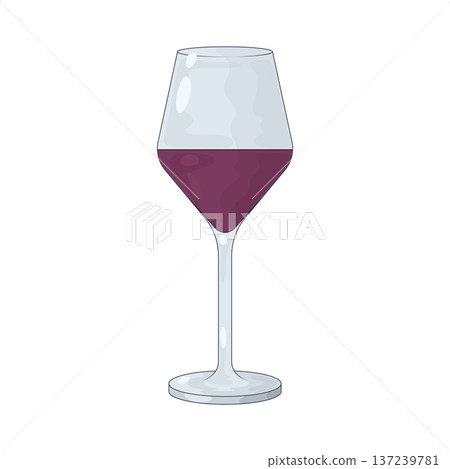 Illustration of Wine glass Illustration of Wine glass 137239781