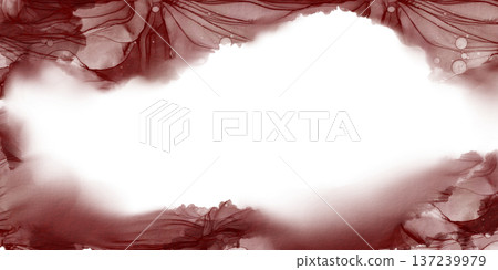 Abstract background frame of dynamic passionate burgundy color in liquid acrylic technique,blown with a hair dryer like texture of stone.As a symbol of contemporary art.With empty space in center Abstract background frame of dynamic passionate burgundy color in liquid acrylic technique,blown with a hair dryer like texture of stone.As a symbol of contemporary art.With empty space in center 137239979