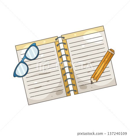 Illustration of Open book 137240109