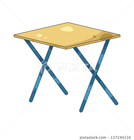 Illustration of School desk Illustration of School desk 137240116