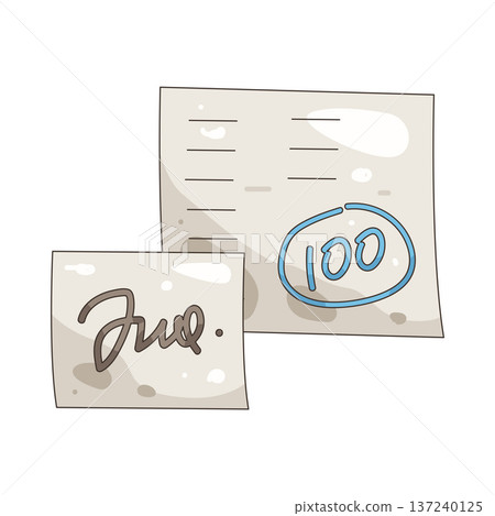Illustration of Exam result Illustration of Exam result 137240125