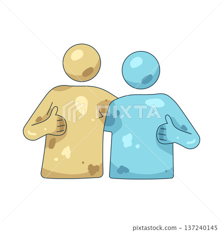 Illustration of Friend Illustration of Friend 137240145