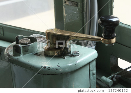 Retro streetcar driver's seat Retro streetcar driver's seat 137240152