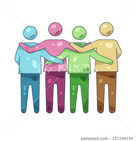 Illustration of Friend  137240154