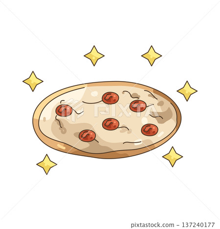 Illustration of pizza 137240177