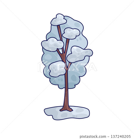 Illustration of Snow Tree 137240205
