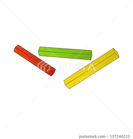 Illustration of Pastel Chalks Illustration of Pastel Chalks 137240225