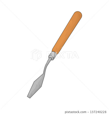 Illustration of Painting spatula 137240228