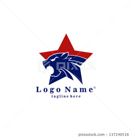star panther logo design vector 137240516
