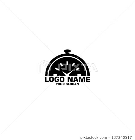 time food plate logo design vector time food plate logo design vector 137240517