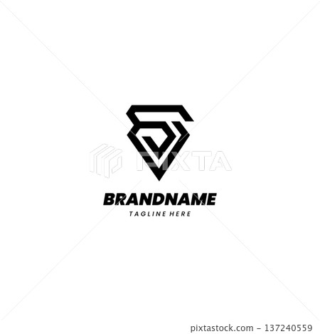 initial SV monogram logo design vector initial SV monogram logo design vector 137240559